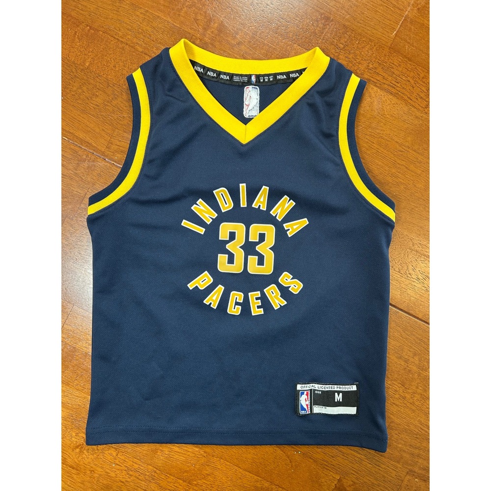 NBA Indiana Pacers Jersey Youth M Navy Blue Myles Turner 33 Basketball Shirt